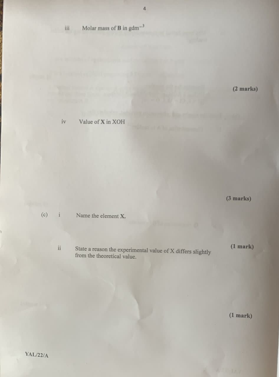 neco 2022 chemistry essay questions